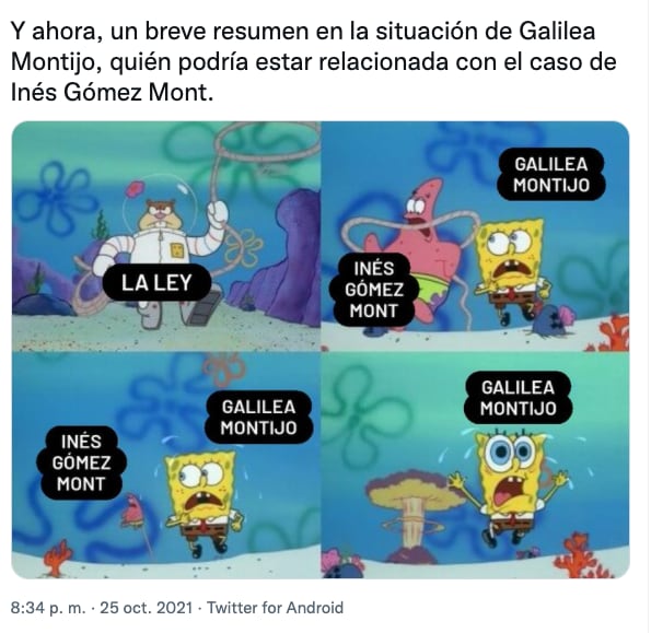 Memes sobre Galilea Montijo por el caso de Inés Goméz Mont