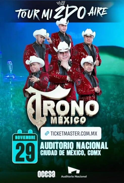 Concierto de El Trono de México en el Auditorio Nacional
