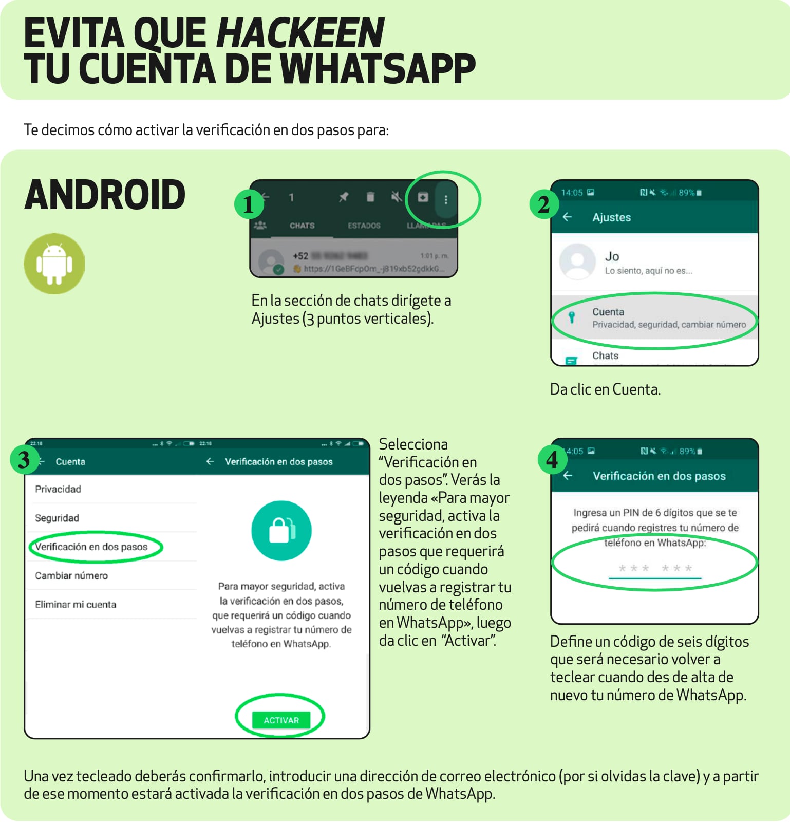 Estas son las estafas más frecuentes en WhatsApp, según Profeco