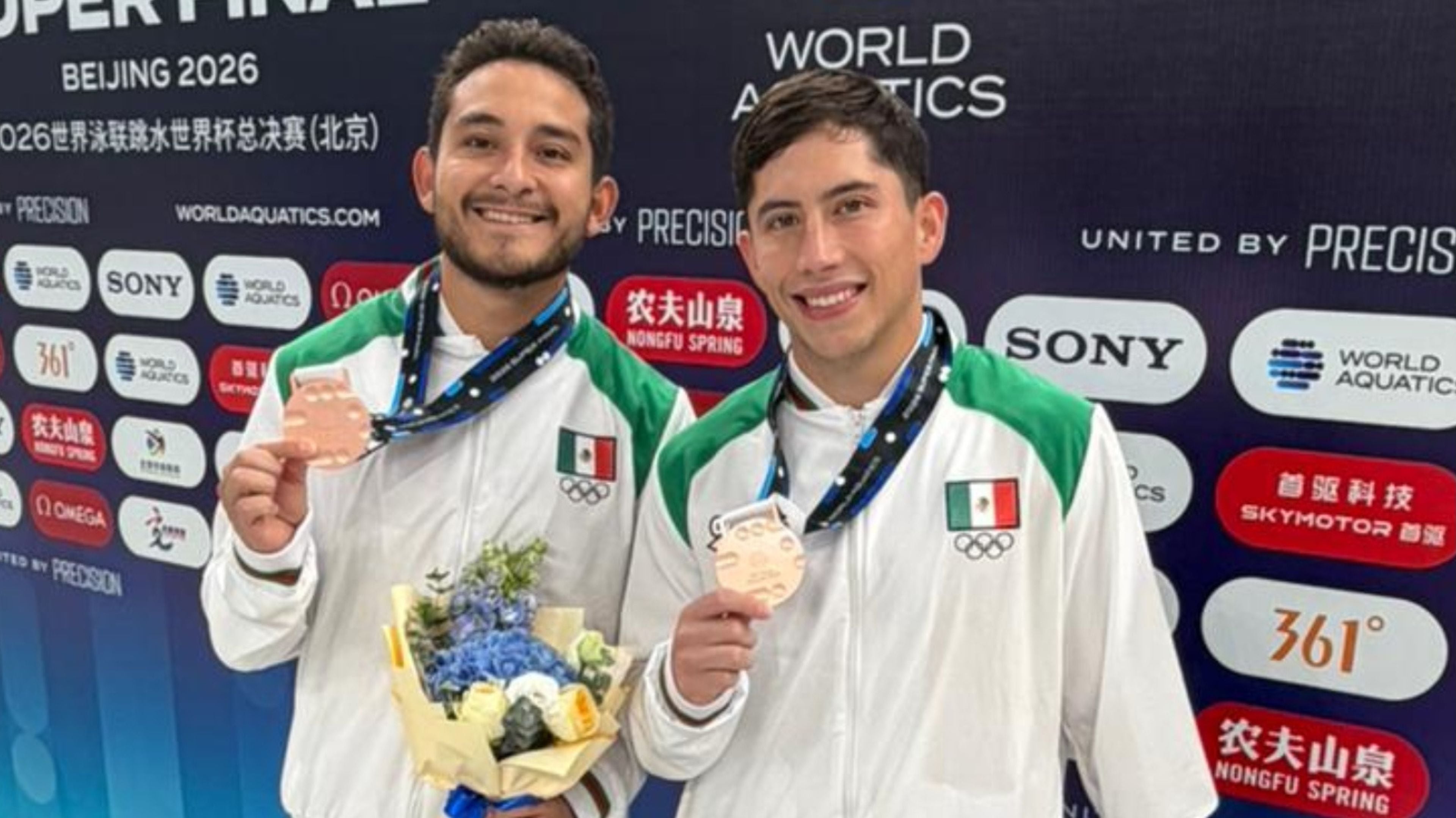 Kevin Berlín y Randal Willars ganan medalla de bronce en Copa del Mundo de Clavados