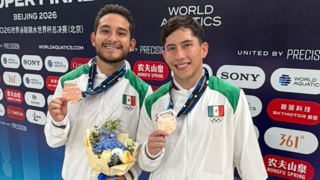 Kevin Berlín y Randal Willars ganan medalla de bronce en Copa del Mundo de Clavados