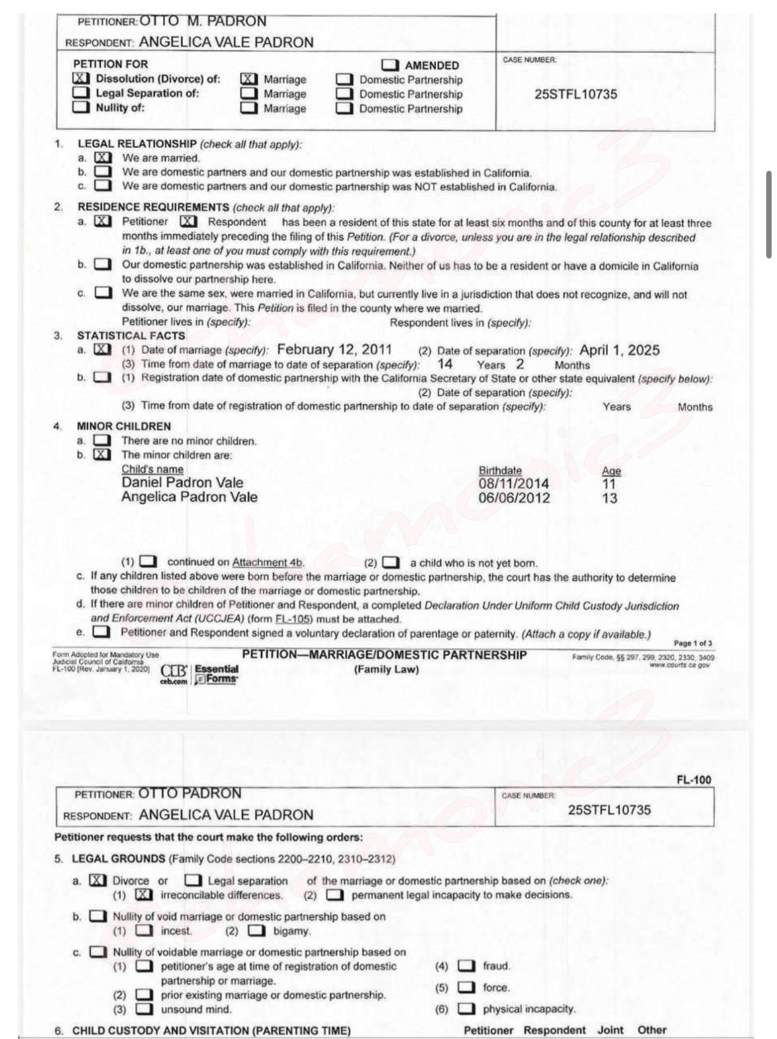 Angélica Vale se divorcia de Otto Padrón tras 14 años de matrimonio