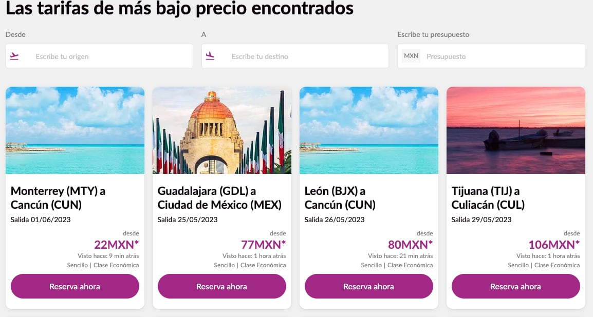 Descuentos del 80% en Volaris por su 17 aniversario