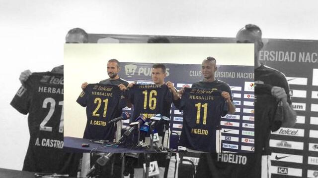 Pumas presenta a sus nuevos fichajes
