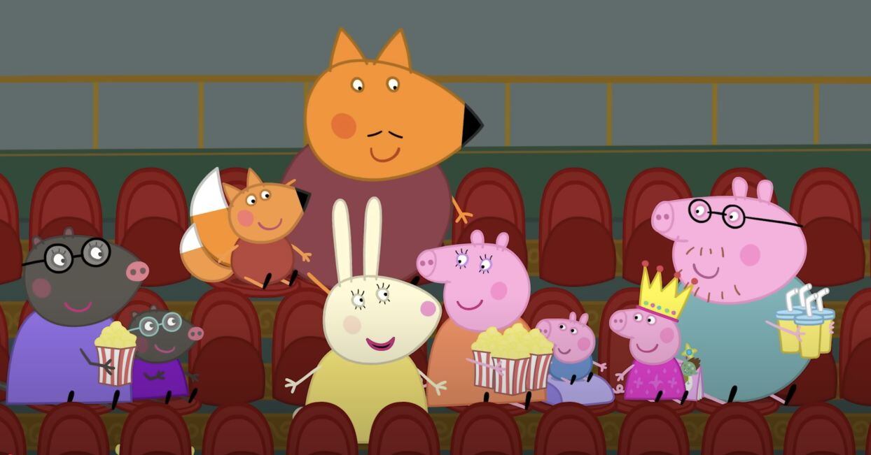Peppa Pig y George van al cine