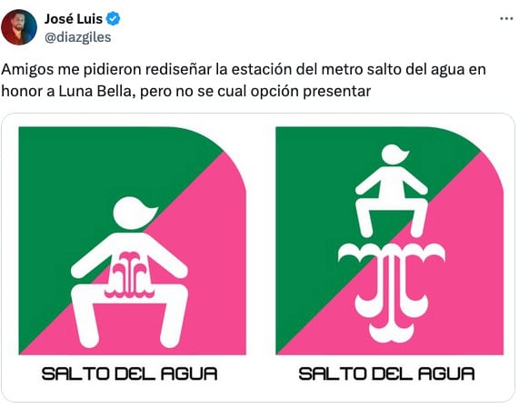 Meme del squirt de Luna Bella en el video XXX en el Metro CDMX.
