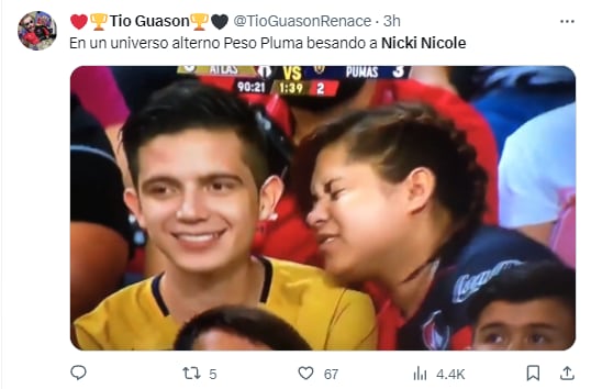 Memes por el beso de Nicki Nicole y Peso Pluma