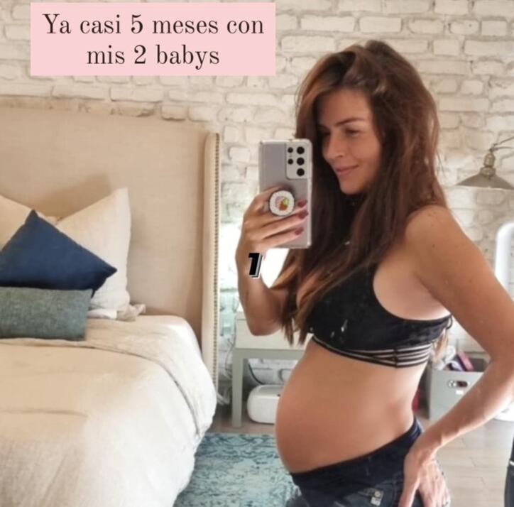 Claudia Álvarez espera gemelos