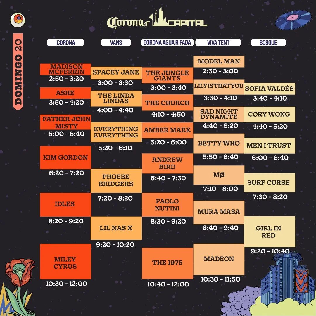 Horarios del Corona Capital 2022
