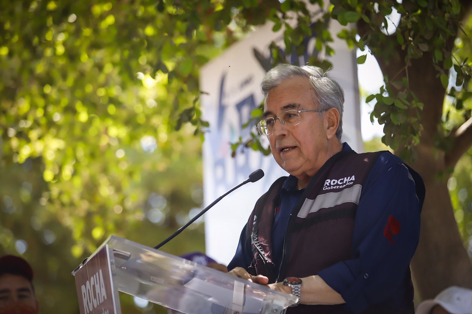 Rubén Rocha Moya en Guasave