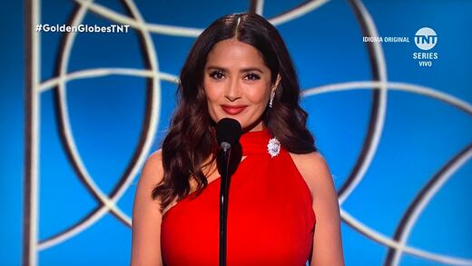 Premios Globos de Oro 2021: Salma Hayek roba miradas en vestido rojo