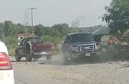 En Monterrey intentaron robo con armas largas; terminan atropellados