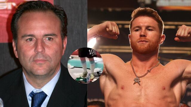 Esteban Arce y el Canelo Álvarez.