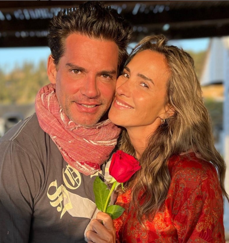 Cristian de la Fuente y su esposa