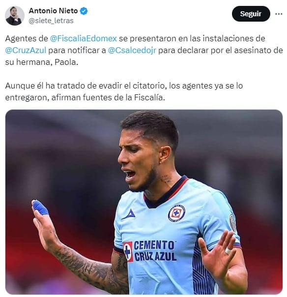 Entregaron citatorio a Carlos Salcedo