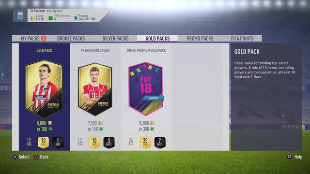 FIFA Loot Boxes