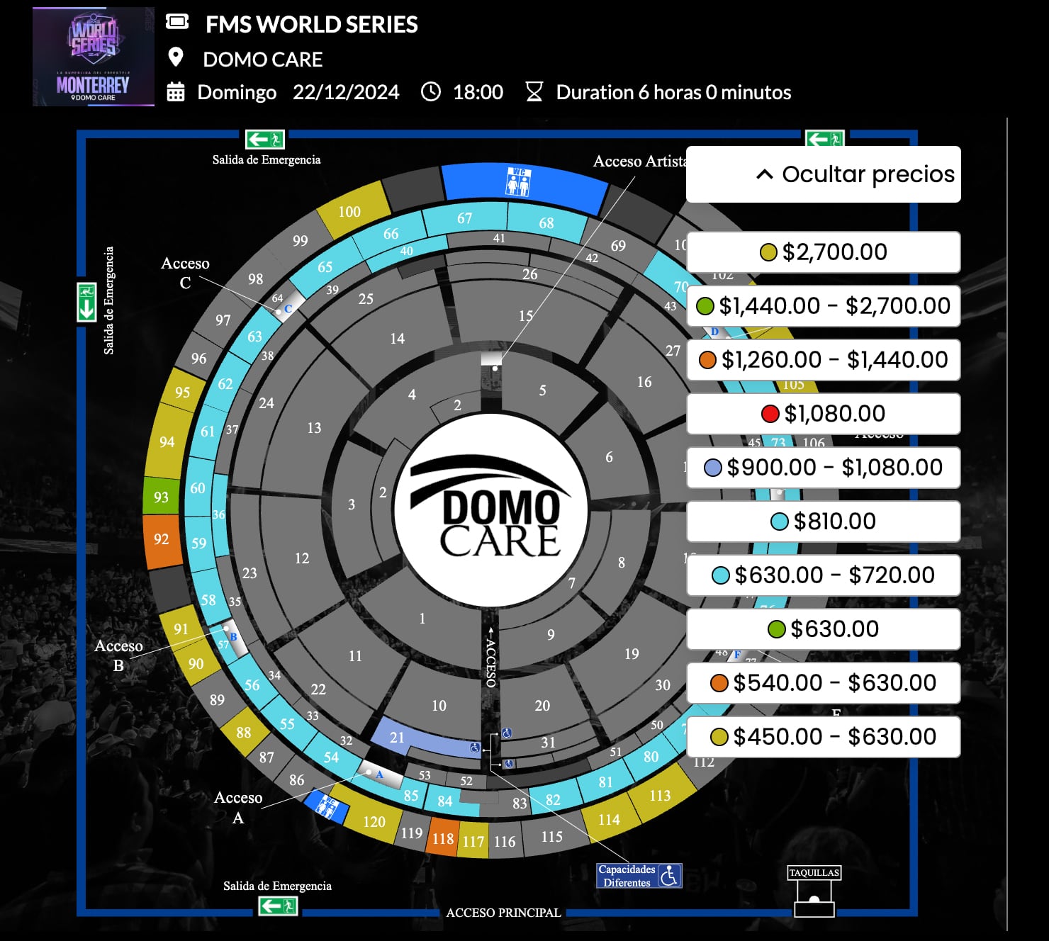 Precios de los boletos de la FMS World Series 2024 Monterrey