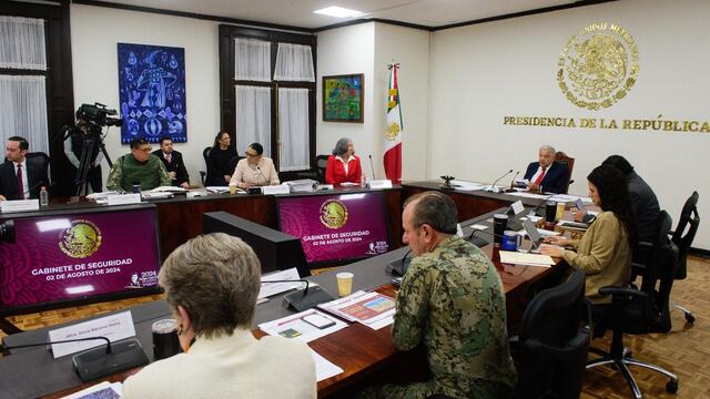 Reunión del gabinete de seguridad de AMLO