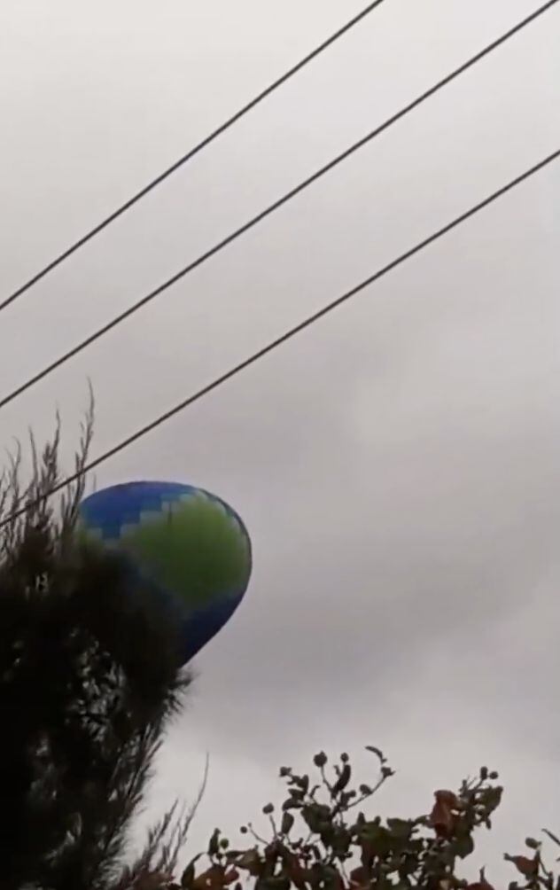 Globo Aerostático se desploma cerca de Teotihuacán