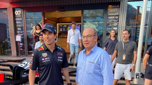 Felipe Calderón y Checo Pérez