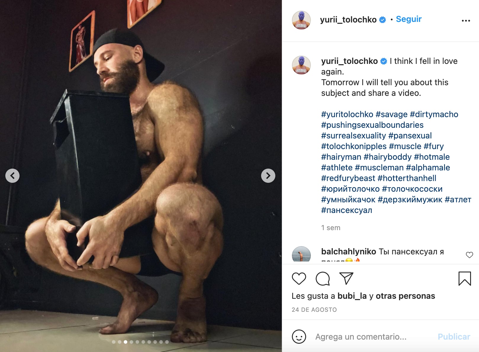 Yuri Tolochko y un cencicero