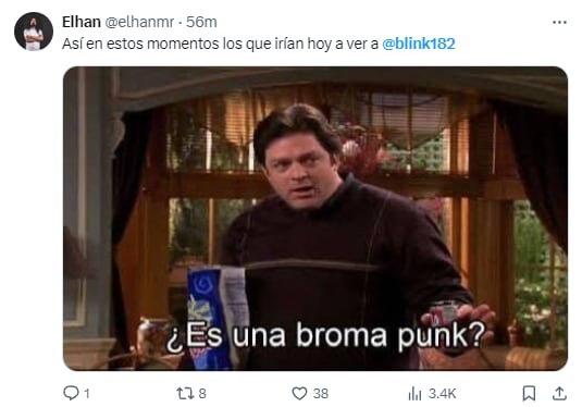 Meme por concierto cancelado de Blink-182