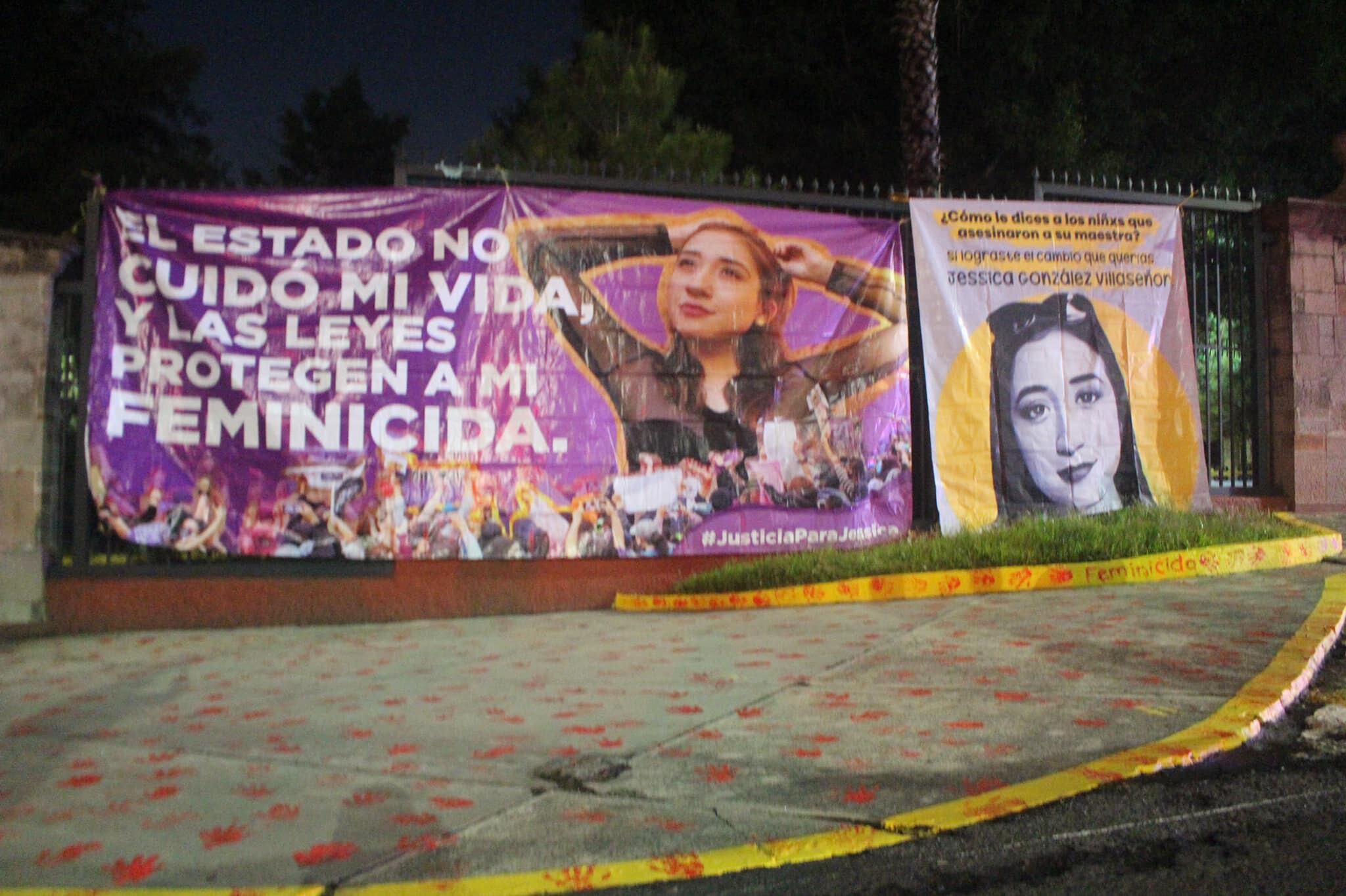 Protesta por el feminicidio de Jessica en Michoacán
