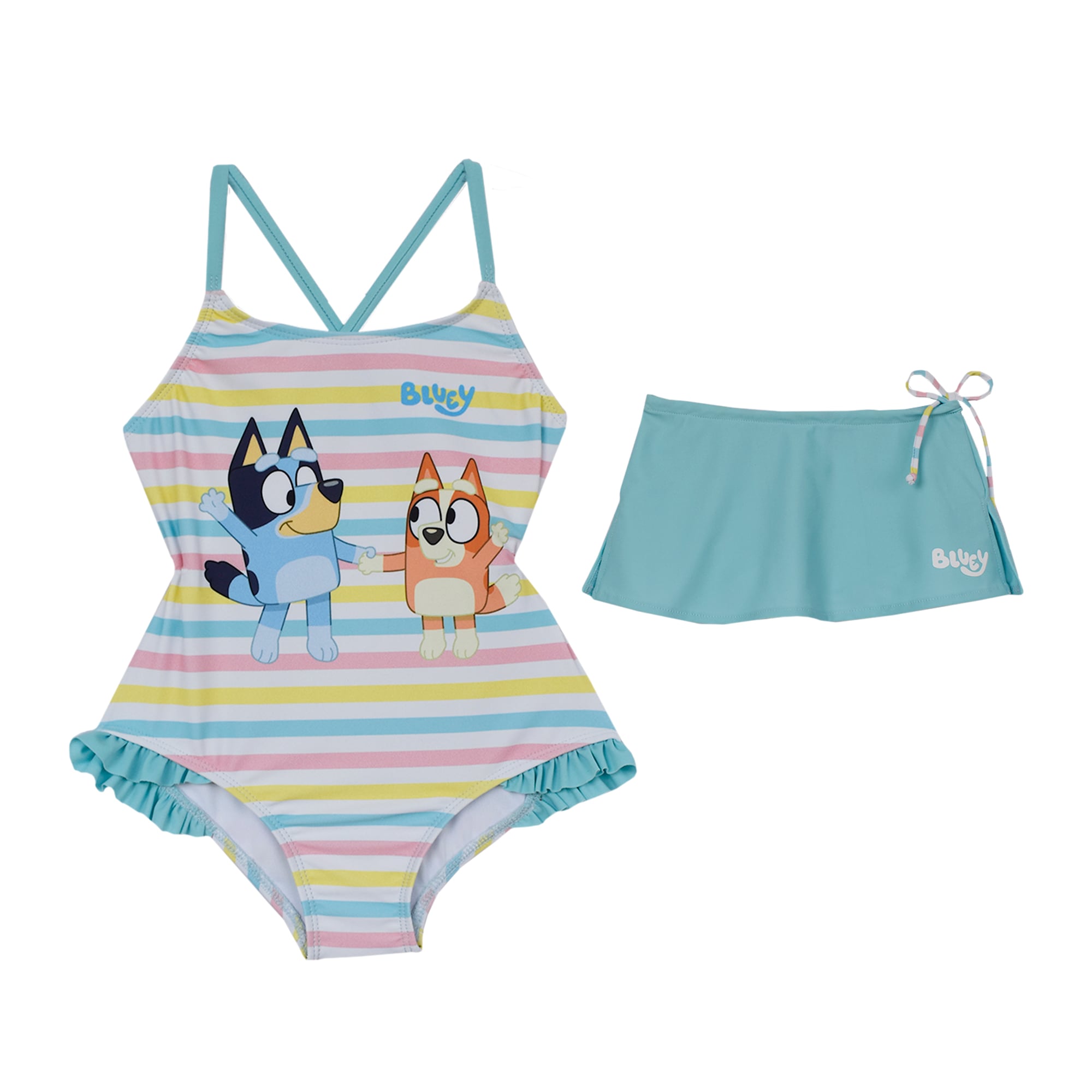 Los trajes de baño en la nueva colección de Bluey