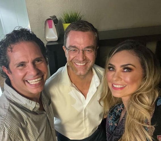 Aracely Arámbula, Diego Schoeningy y Guillermo Pous.