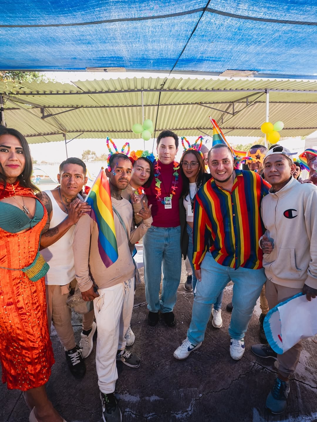 Christian Chávez se une a la Marcha del Orgullo LGBT 2025 al interior del Reclusorio Norte
