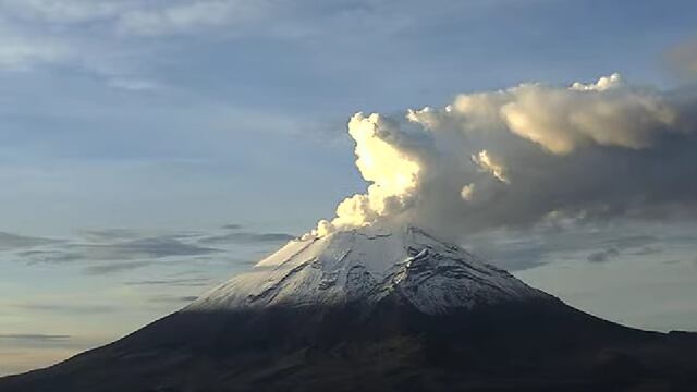 Volcán Popocatépetl el 30 de agosto