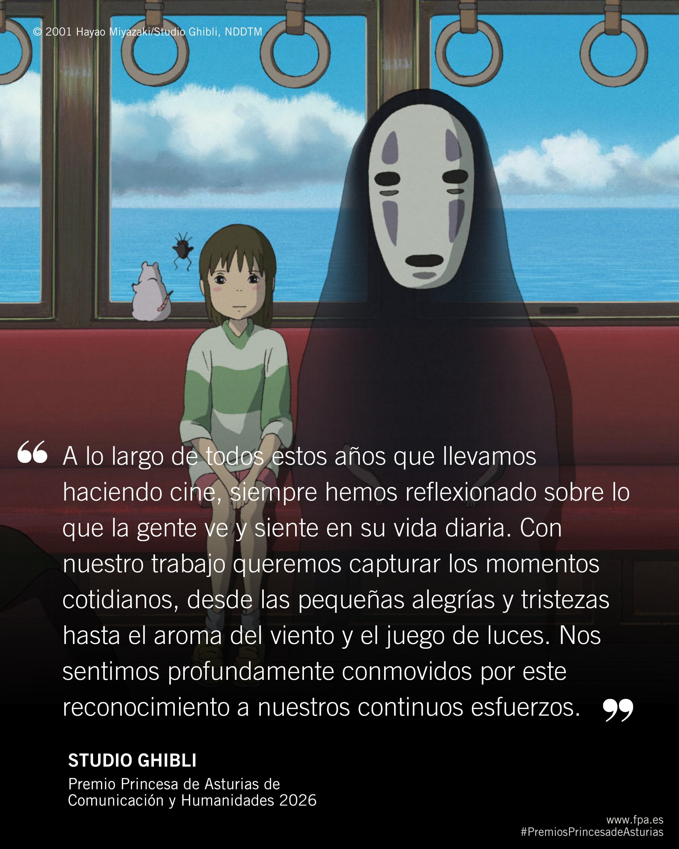 Studio Ghibli agradece el galardón del Premio Princesa de Asturias 2026