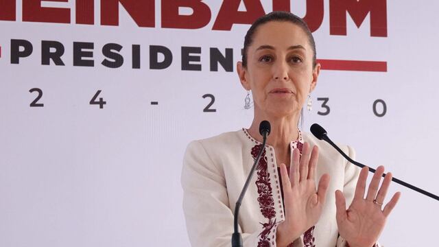 Claudia Sheinbaum, candidata electa por la presidencia de México, ofreció una conferencia de prensa en su casa de transición