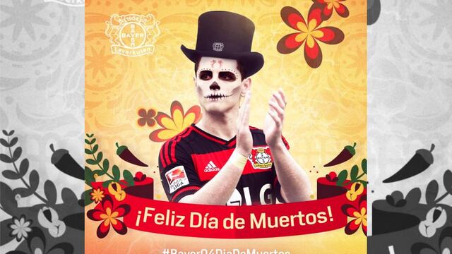 Bayer Leverkusen celebra Día de Muertos con Chicharito