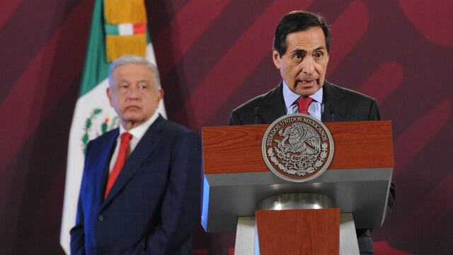 Rogelio Ramírez de la O, secretario de Hacienda, durante la conferencia mañanera.
