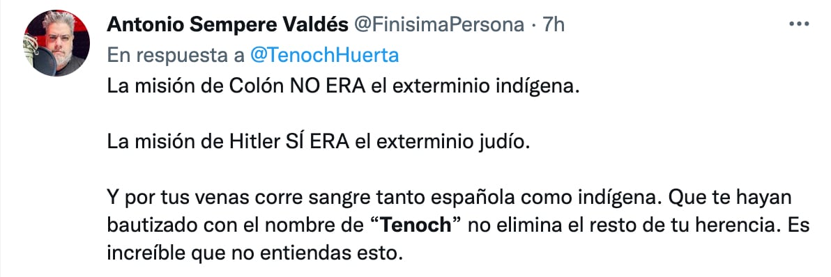 Crítica a Tenoch Huerta