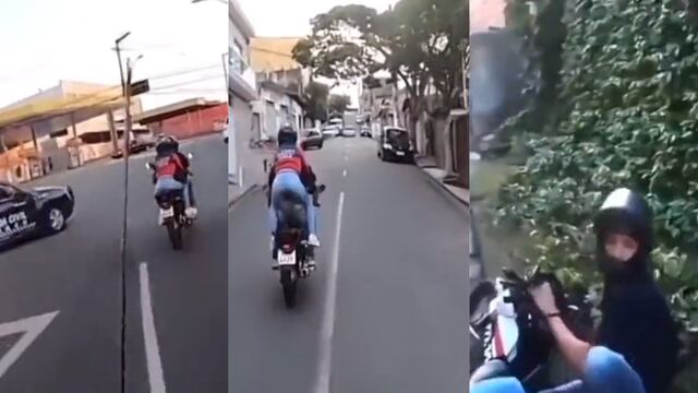 Persecución en motocicleta se hace viral y son 5 minutos que te ponen los pelos de punta