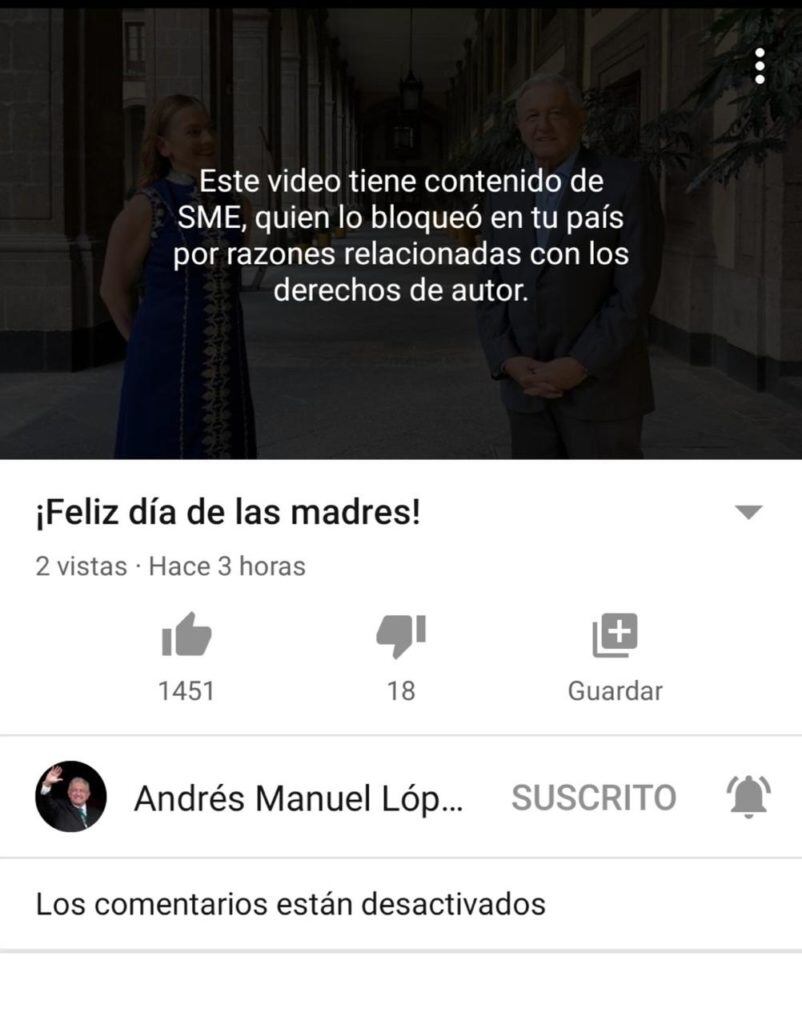 Video bloqueado