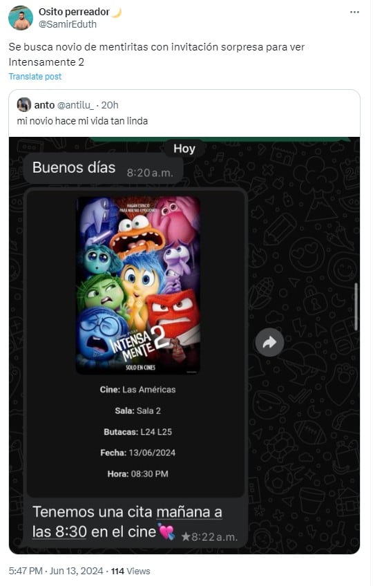 Memes del estreno de Intensamente 2