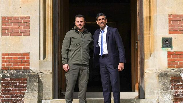 Volodímir Zelenski se reúne con Rishi Sunak, primer ministro británico