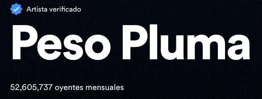 Peso pluma supera a Adele en Spotify como uno de los cantantes más escuchados