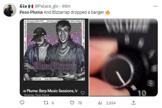 Memes canción de Peso Pluma con BZRP