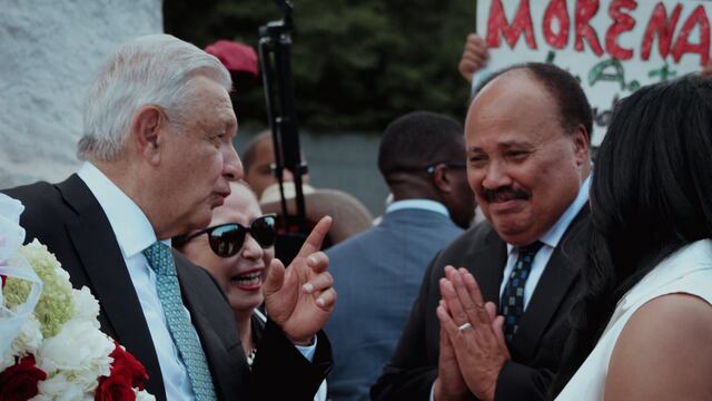 Martin Luther King III y AMLO