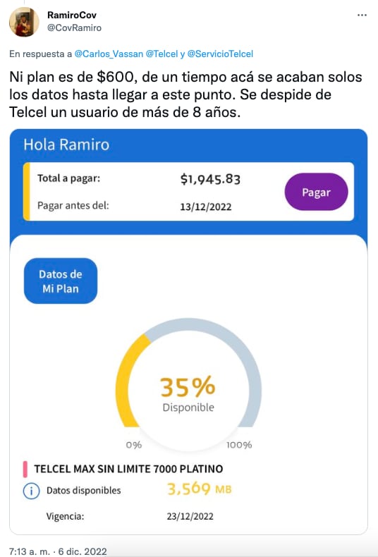 Usuarios de Telcel exhiben cobros exorbitantes por parte de la empresa