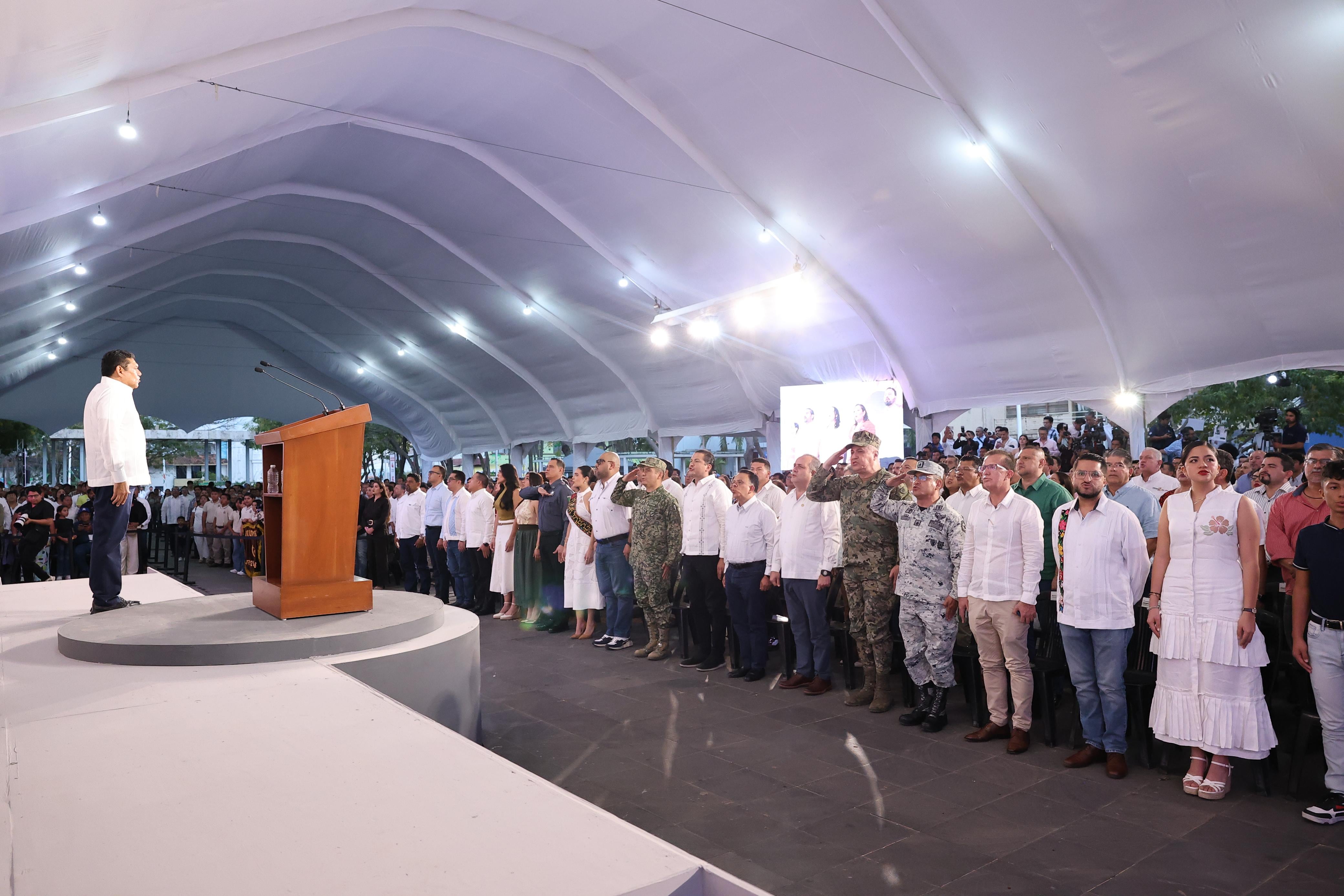 Gobernador de Tabasco destaca avances en seguridad, finanzas e inversión social