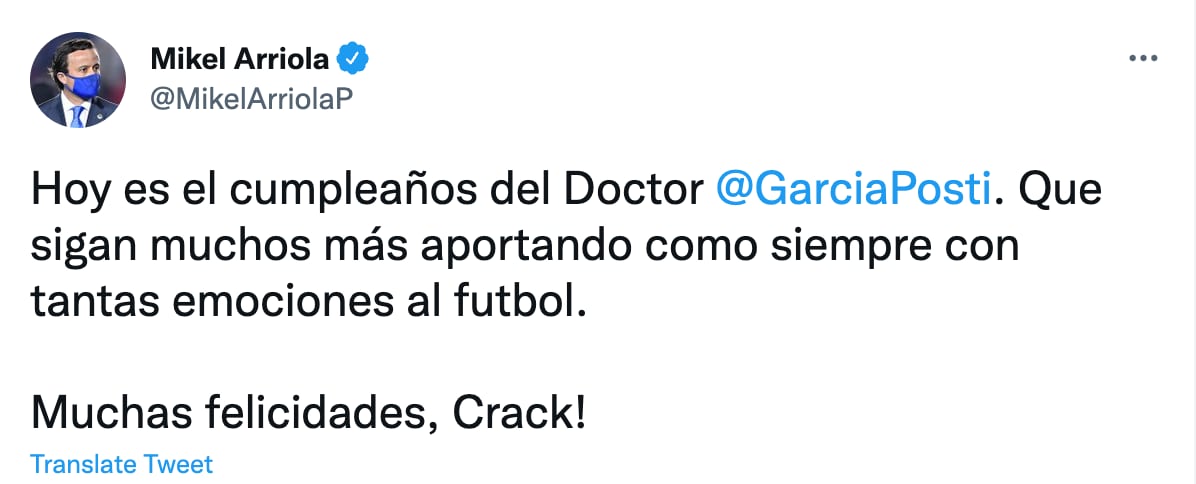 Mikel Arriola (Foto: Twitter)