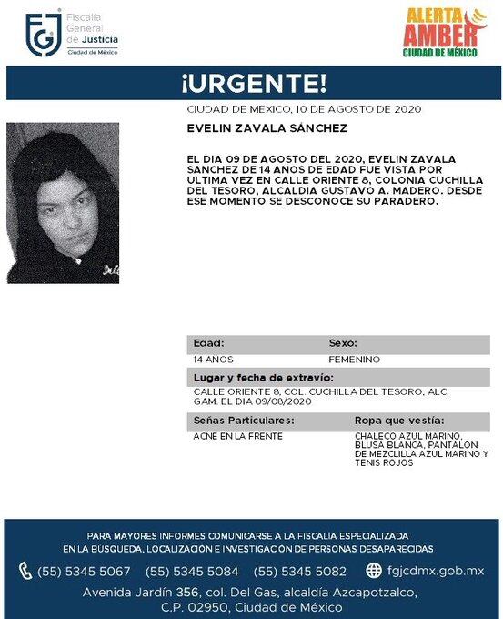 Ficha de búsqueda de Evelin