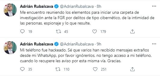 Tuit Adrián Ruvalcaba