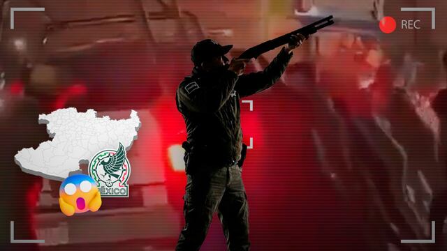 Policías disparan al aire en festejos por triunfo de México vs Chequia en Apatzingán