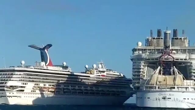 Choque de cruceros en Cozumel, Quintana Roo